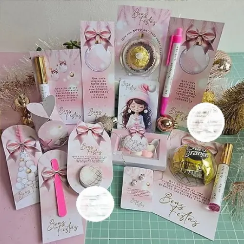 Arquivo de Corte Natal Rosa 4 (compre 1 Leve+10