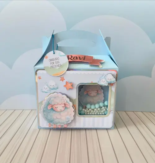 Arquivo de Corte Ovelhinha Azul 24 ( Compre 1 e Lev+10