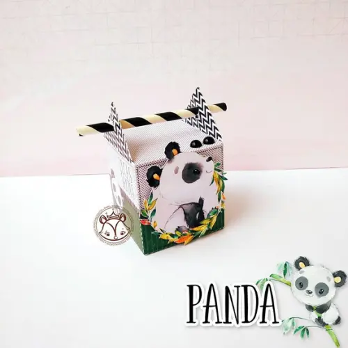 arquivo de corte panda menino (