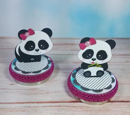 Arquivo de corte panda rosa 02 ( LEIA A DESCRIÇÃO)