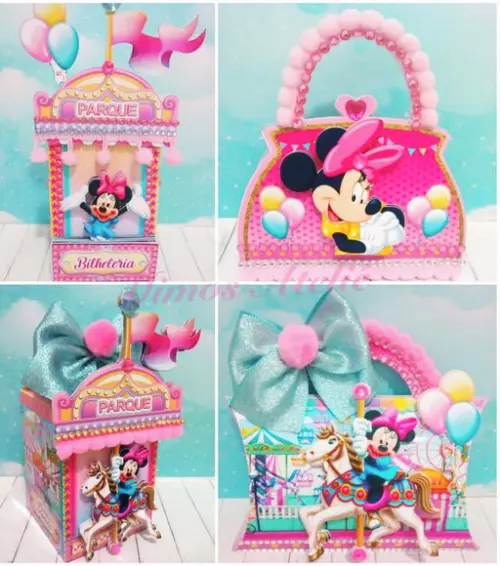 Arquivo de Corte Parque de Diversão da Minnie (compre 1lv+10