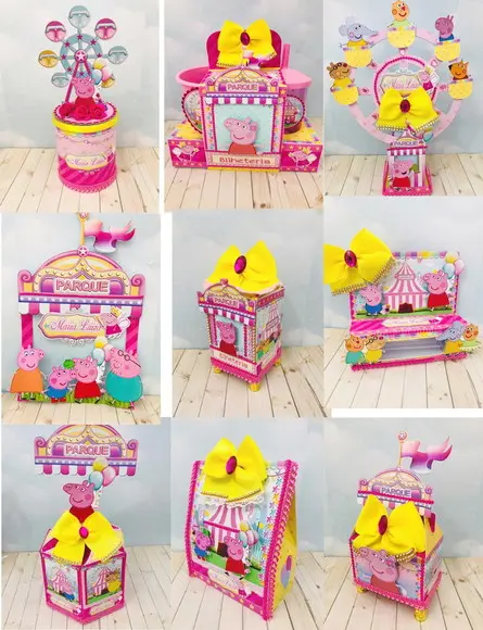 Arquivo de Corte Parque Pep Pig Rosa (compre 1 Leve+10