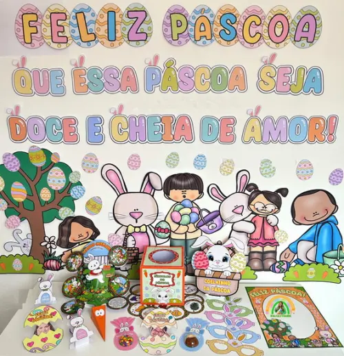 Arquivo de Corte Páscoa Pedagógico (compre 1 Lev+11