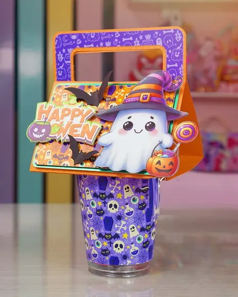Arquivo de Corte Porta Copos Halloween (compre 1 e Lv+10