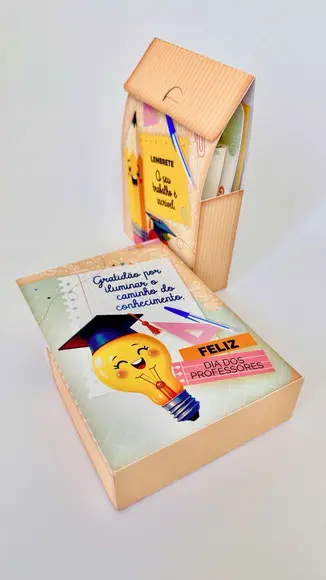 Arquivo de Corte Sacolinha Dia dos Professores(compre1 Lv+10