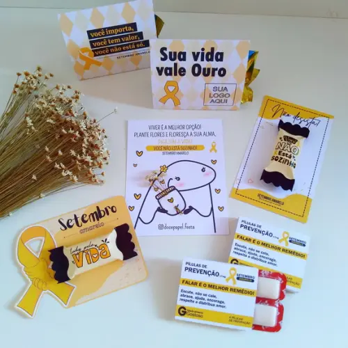 Arquivo de Corte Setembro Amarelo Flork (compre 1 Leve+10