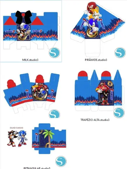 Arquivo de Corte Sonic 46 (compre 1 Lev+11