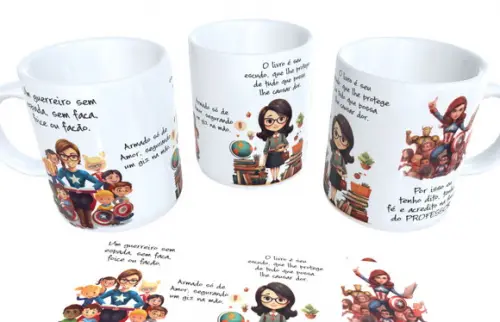 Arquivo de Corte Sublimação Caneca Professores 3
