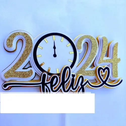 Arquivo de Corte Topo de Bolo 2024 ( Compre 1 Leve+5