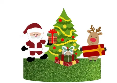 Arquivo de Corte Topo de Bolo Natal 2020 - 5 (compre 1 leve+5