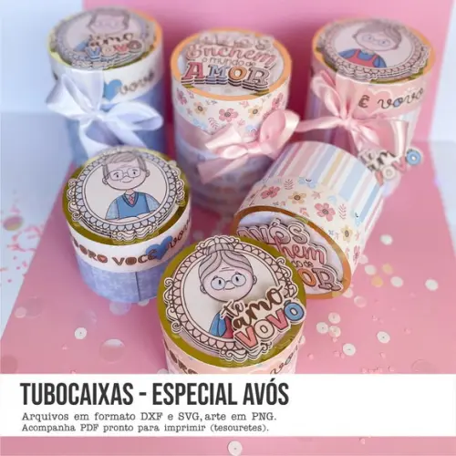 Arquivo de Corte Tubocaixas Dia dos Avós (compre 1 Leve+10