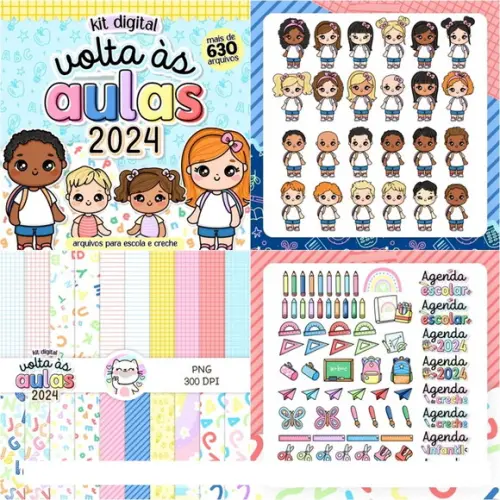 Arquivo de Corte Volta as Aulas 2024 (compre 1 Leve+5