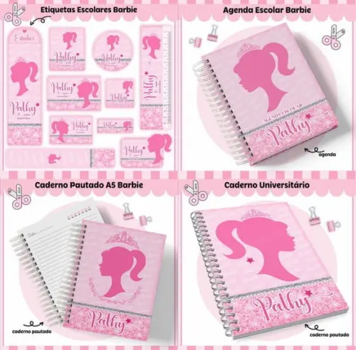 Arquivo de Corte Volta as Aulas Barbie ( Compre 1 e Leve +5