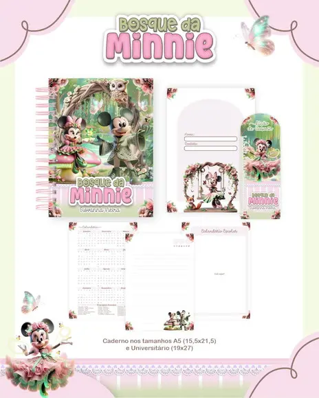 Arquivo de Corte Volta as Aulas Bosque da Minnie(compre 1lv+5
