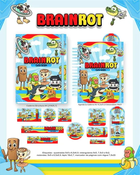 Arquivo de Corte Volta as Aulas Brainrot (compre 1lv+5