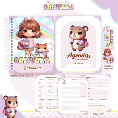 Arquivo de Corte Volta as Aulas Capivara 3 (compre 1 Lev+5