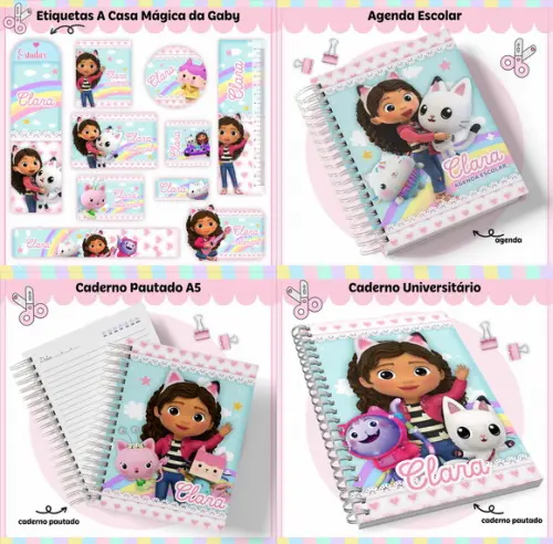 Arquivo de Corte Volta as Aulas Gabby (compre 1 Leve+5