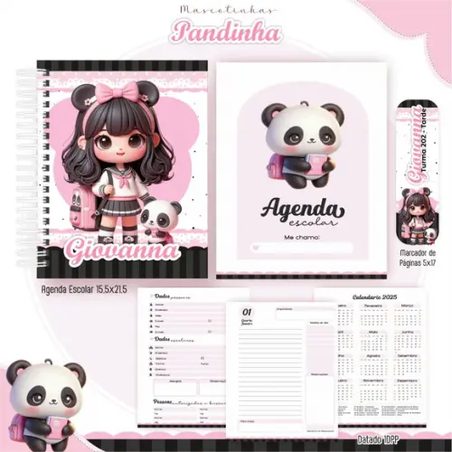 Arquivo de Corte Volta as Aulas Pandinha (compre 1 Lev+5
