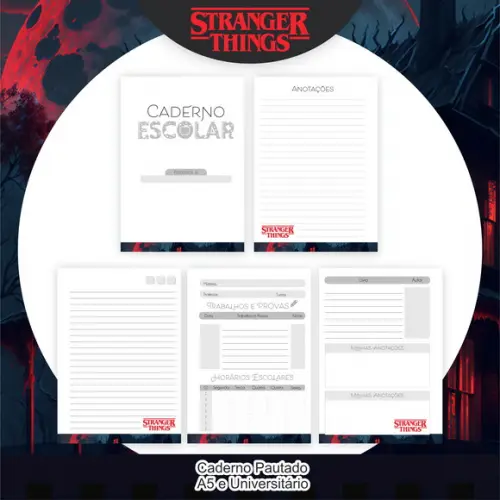 Arquivo de Corte Volta as Aulas Stranger Things (compre 1lv+5