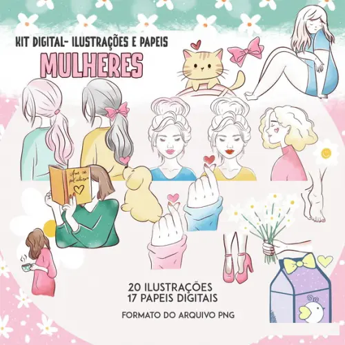 Arquivo Kit Digital Dia das Mulheres ( Compre 1 e Lv+5