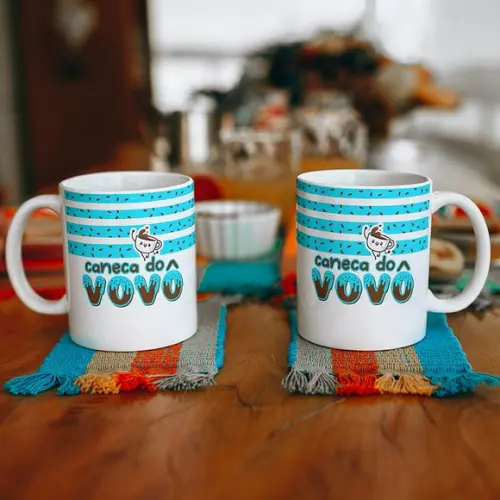 Arte Caneca Sublimação Flork Avós (compre 1 leve +5