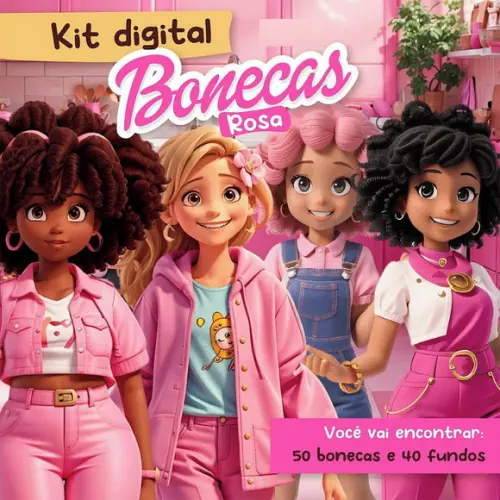Kit Digital Boneca Mascote 3( Compre 1 e Leve + 5