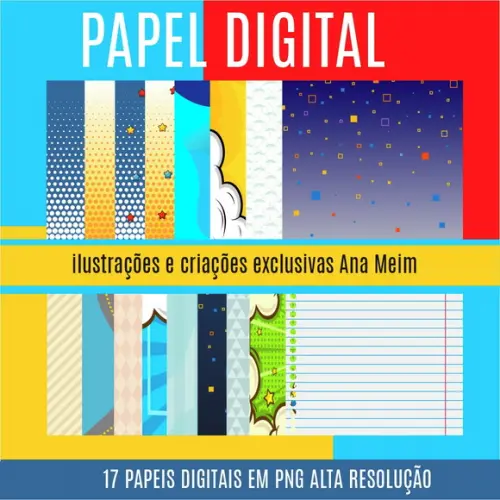 Kit Digital Pai Cartoon (compre 1 Leve+5