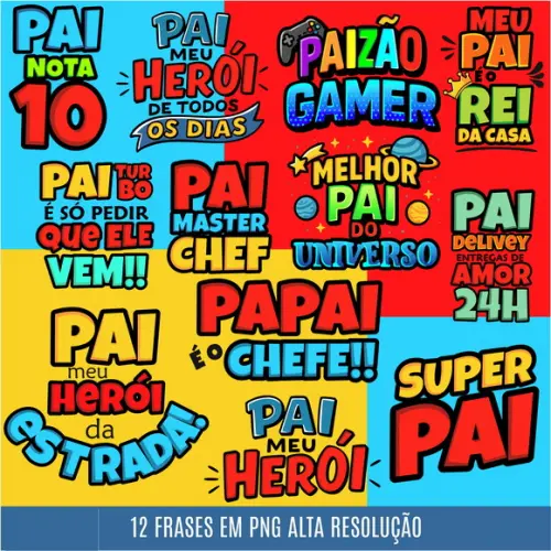 Kit Digital Pai Cartoon (compre 1 Leve+5
