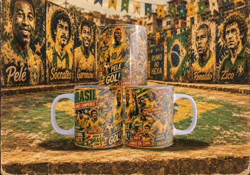 Arquivo para sublimação Arte Caneca e Bottons Copa 26 - compre 
