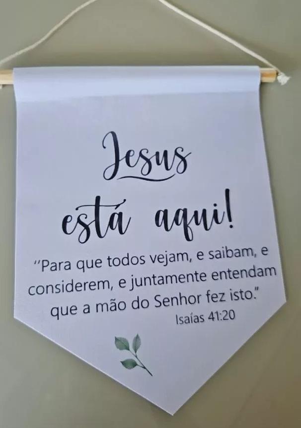 Flamula Decorativa para casamento Jesus está aqui