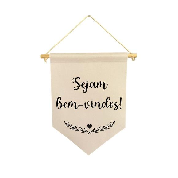 Flamula Decorativa Sejam Bem Vindos