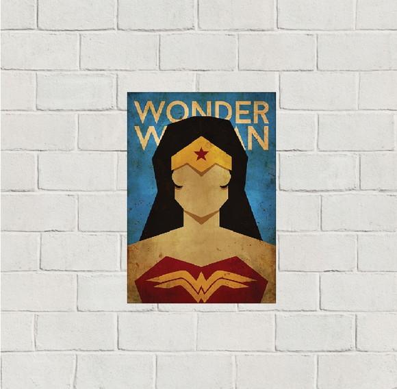 Placa Decorativa Heróis Marvel 20x30