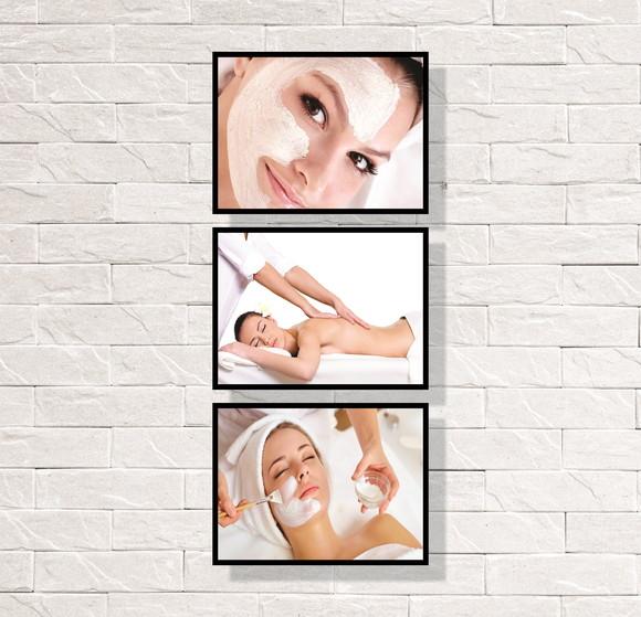 Placas Decorativas Spa Estética Beleza em mdf