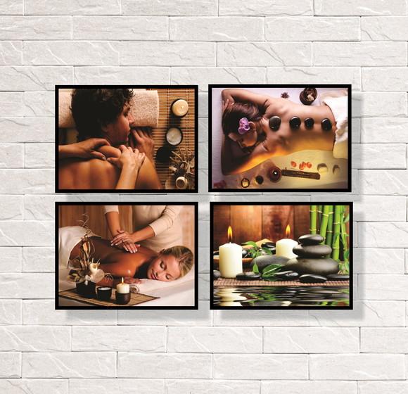 Placas Decorativas Spa Estética Massagem em mdf
