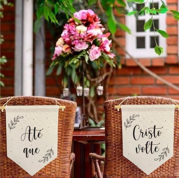 2 Flamulas Decorativas até Que Cristo Volte