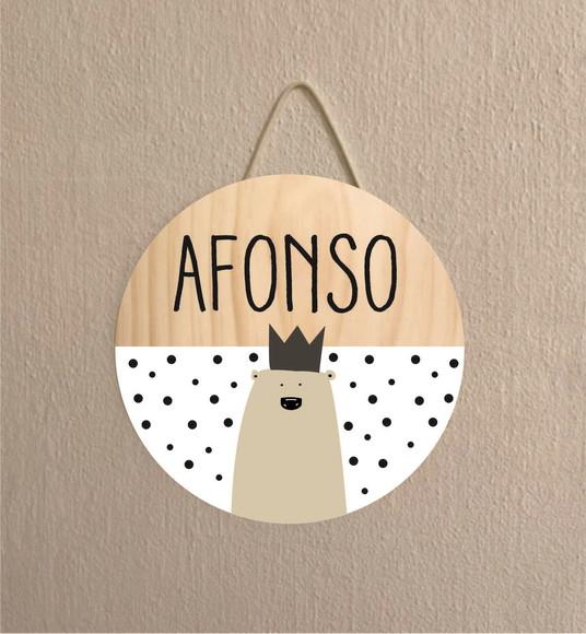 Placa Decoração Infantil Porta Maternidade Urso