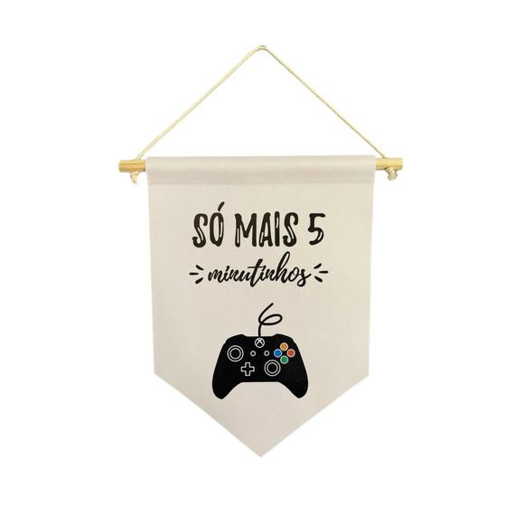 Flamula decorativa game so mais 5 minutinhos