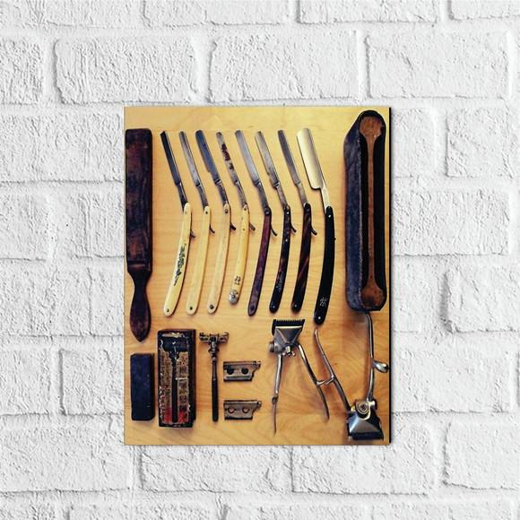 Placa Decorativa Barbearia barbeiro barber shop em mdf