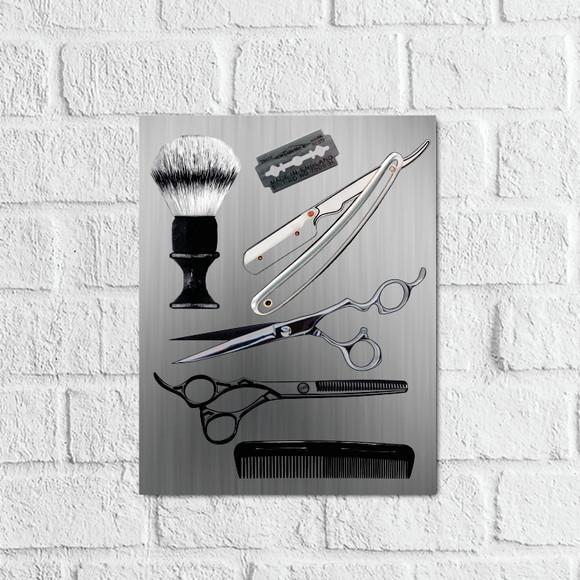 Placa Decorativa Barbearia barbeiro barber shop em mdf