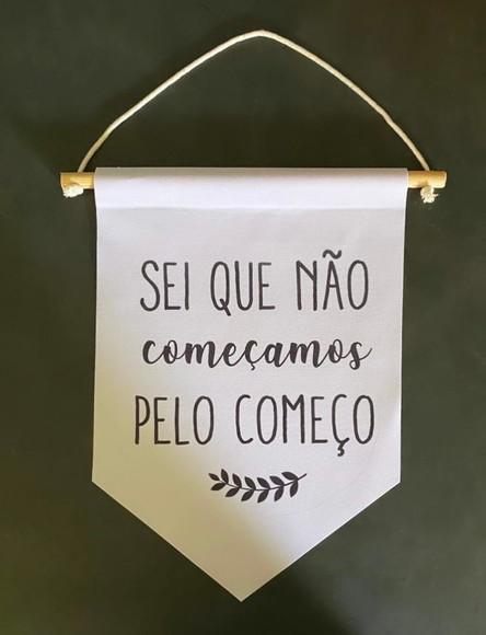 Flamula decorativa sei que não começamos pelo começo