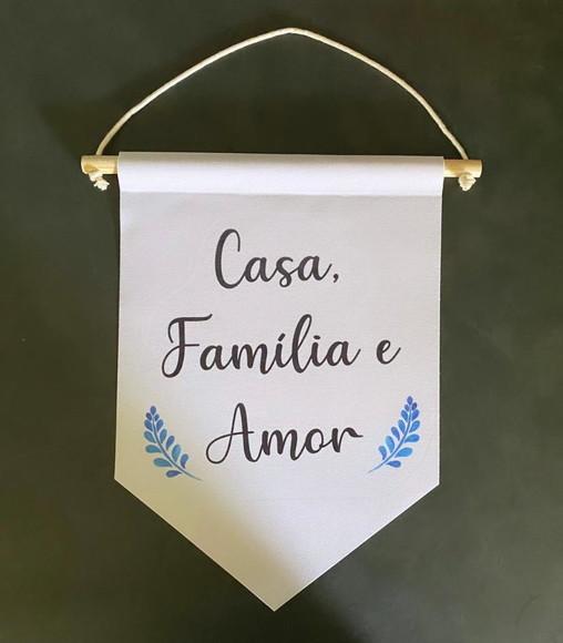 Flamula decorativa casa família e amor