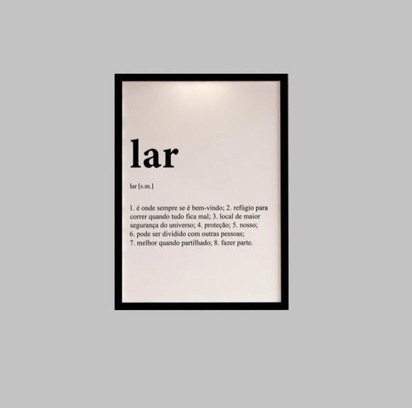 Placa Decorativa lar 30x40