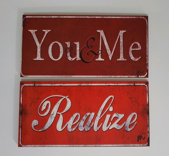 Placas decorativas you e me lar doce lar em mdf 30x15