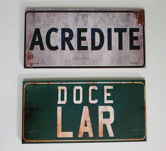 kit com Placas decorativas lar doce lar realize em mdf