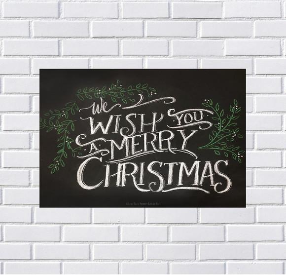Placa Decorativa Feliz Natal 20x30