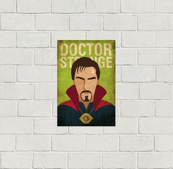 Placa Decorativa heróis Marvel Doutor estranho 20x30
