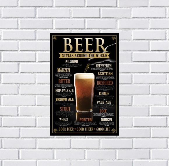 Placa Decorativa Bar Bebidas 20x30