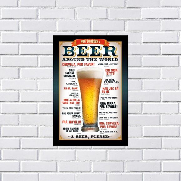 Placa Decorativa Bar Bebidas 20x30