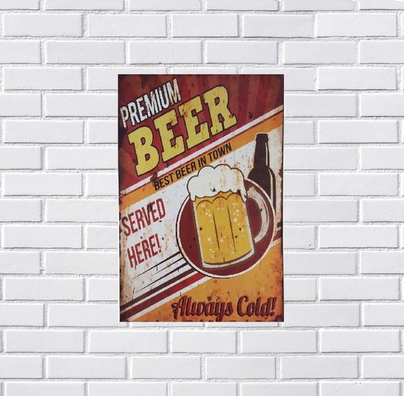 Placa Decorativa Bar Bebidas 20x30