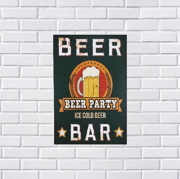 Placa Decorativa Bar Bebidas 20x30